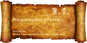 Morgenstern Vivien névjegykártya